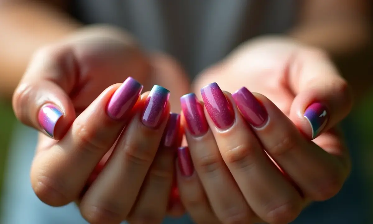 Nail Art Ombré: Transição Suave de Cores para um Visual Moderno - inspiração