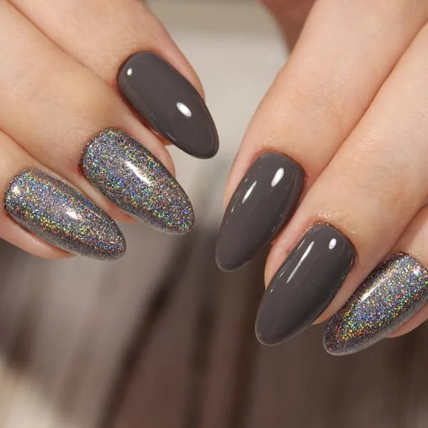 Decoração geométrica com esmalte em gel: Precisão que dura - inspiração
