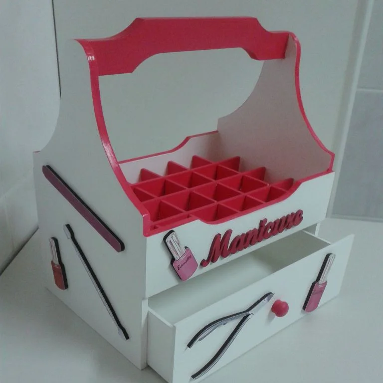 Toque Fun: Porta-Esmalte com Temática de Unicórnio - ideia