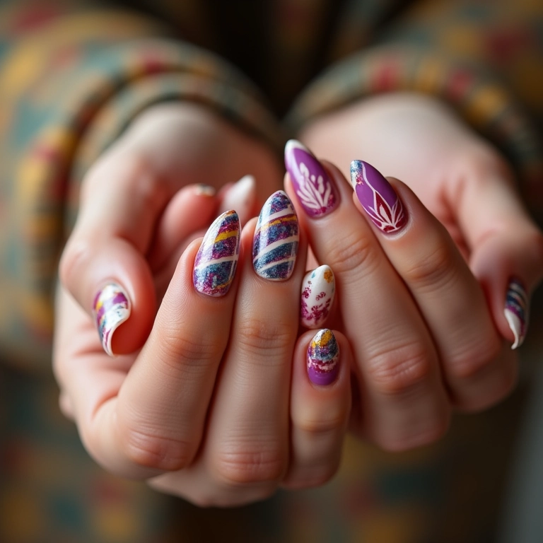 Traços Coloridos sobre Base Clara: Alegria e Vibratilidade - detalhe