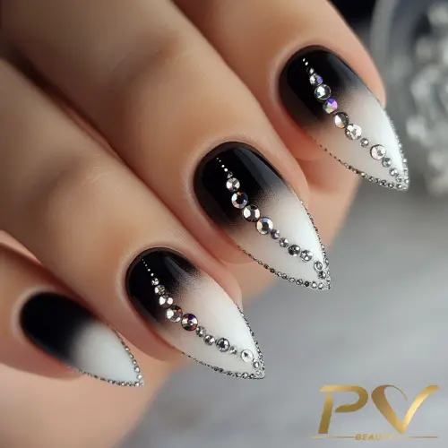 Marmorizado Elegante: Efeito Pedra para Unhas de Luxo - inspiração