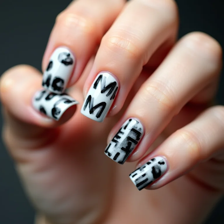 Black and White Sofisticado: Nome em Preto e Branco com Detalhes Gráficos - inspiração