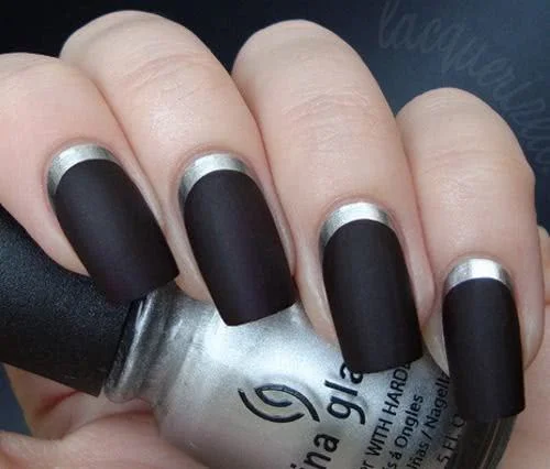 Unhas Decoradas com Francesinha Invertida: Reinventando Clássicos - inspiração
