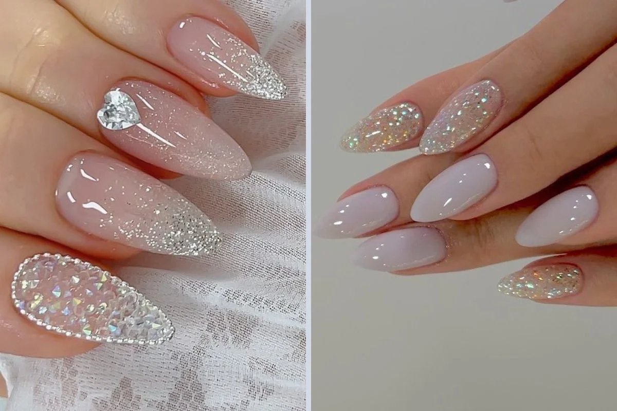 Almond com Pedrarias e Cristais: Brilho e Sofisticação em Cada Detalhe - detalhe