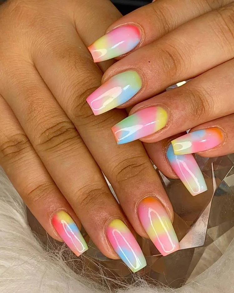 Ombré Pastel: Transição de Cores Encantadora - inspiração