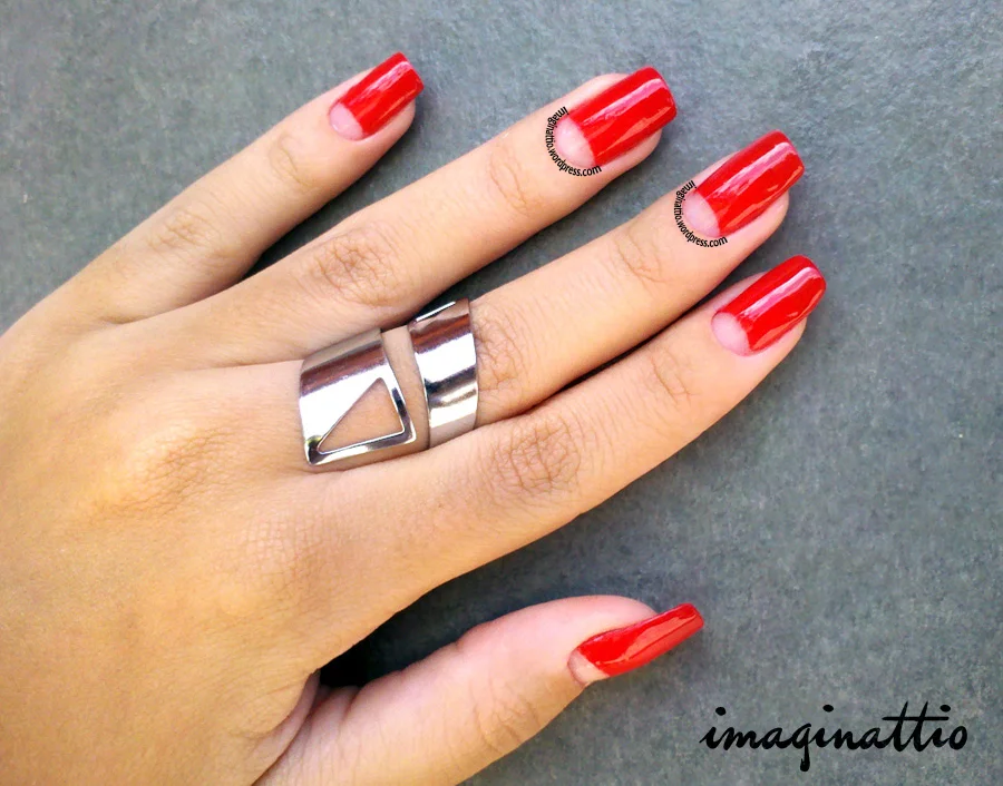 Unhas de Gel com Francesinha Invertida: Reinventando o Clássico - ideia