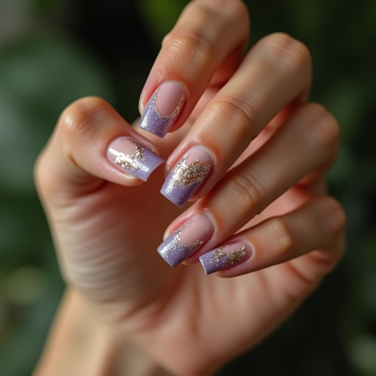 Glitter Espalhado Estrategicamente: Brilho Sutil e Sofisticado - inspiração