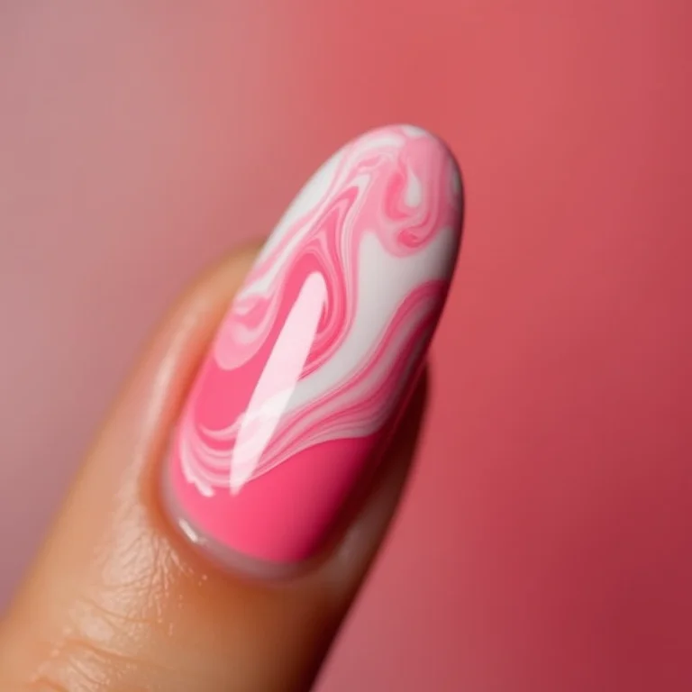 Efeito Mármore em Rosa Quartzo e Branco - ideia