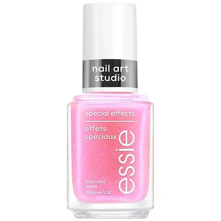 Unhas Essie com Nail Art Floral Delicada - detalhe