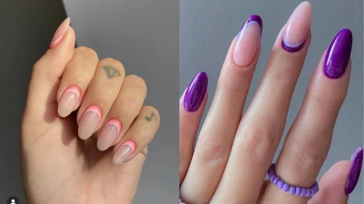 Unhas Decoradas com Francesinha Invertida: Reinventando Clássicos - detalhe