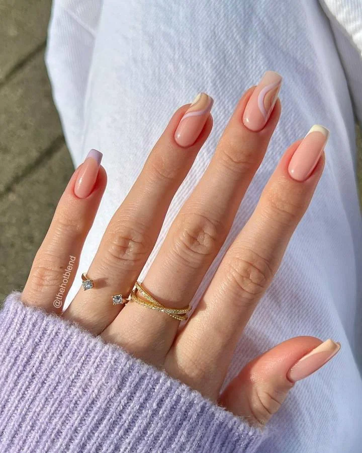 Pontilhismo Elegante: Arte Pontilhada nas Unhas - inspiração