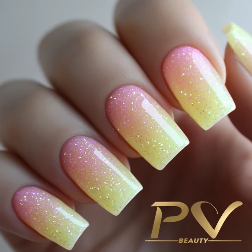 Ombré Suave em Tons Pastel: Delicadeza Degradê - ideia