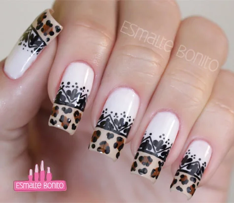 Unhas Decoradas com Carimbo - inspiração