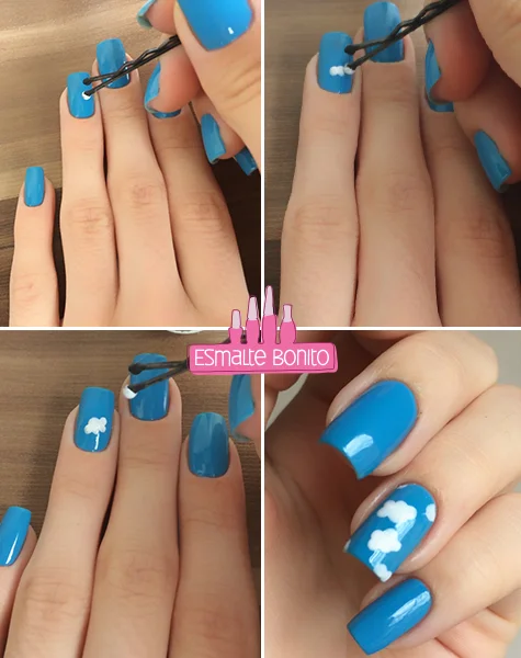 Unhas Decoradas com Carimbo Artístico - inspiração