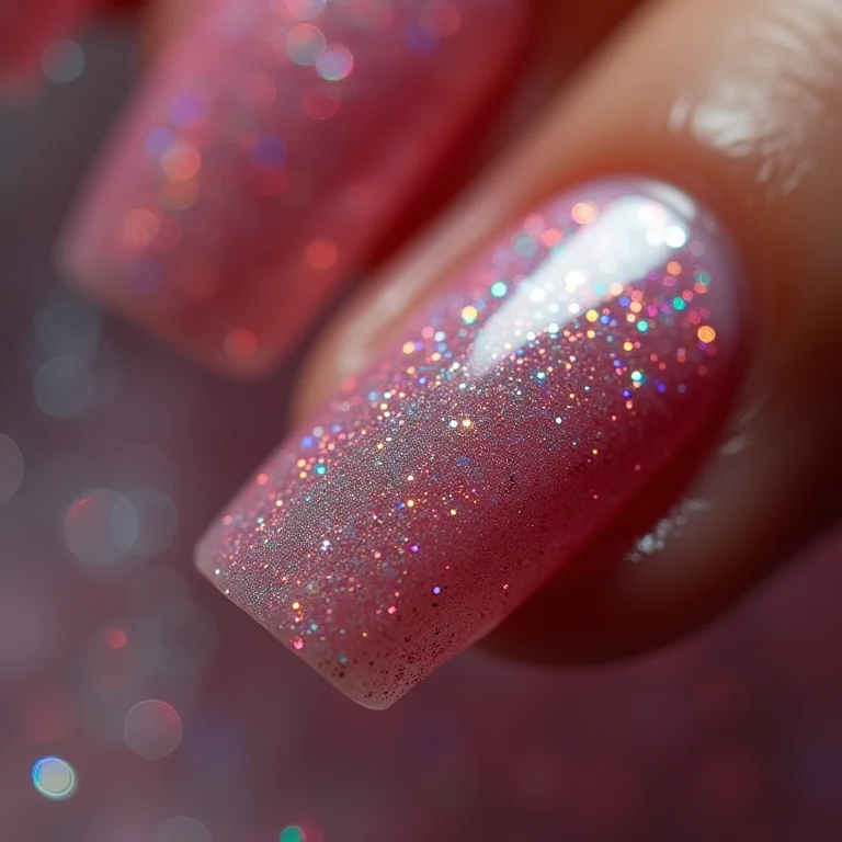 Glitter Espalhado Estrategicamente: Brilho Sutil e Sofisticado - detalhe