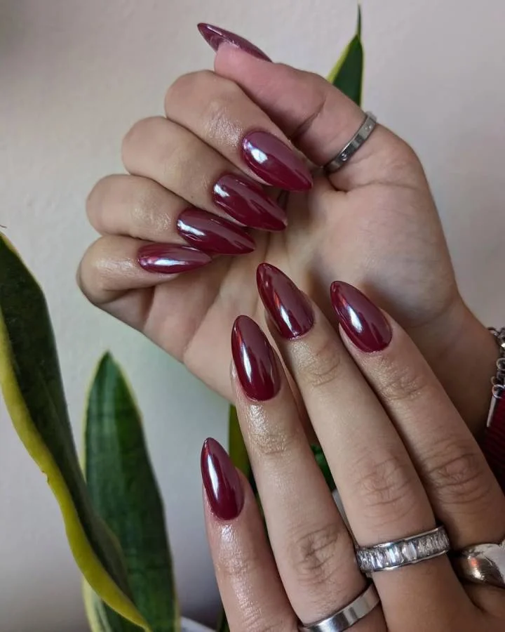 Vermelho Metalizado com Efeito Espelhado - ideia