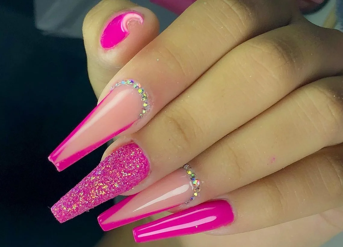 Francesinha Barbie com Glitter - detalhe