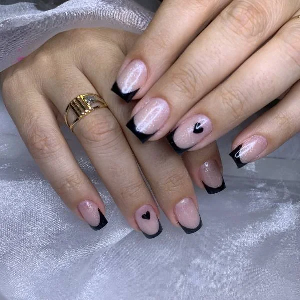 Francesinha Invertida com Micro Glitter Prata - detalhe