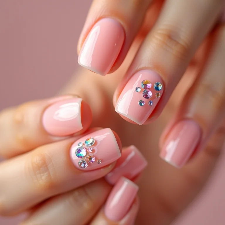 Francesinha Rosa Bebê com Glitter Furta-Cor: Delicadeza e Brilho Sutil - detalhe