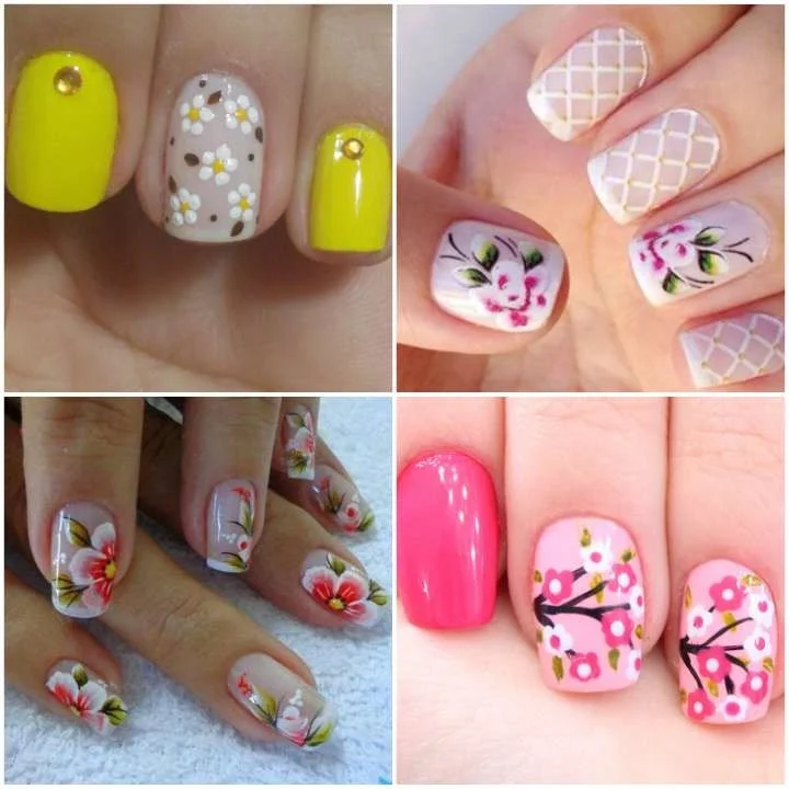 Desenhos de Flores Delicadas com Efeito Aquarelado - detalhe