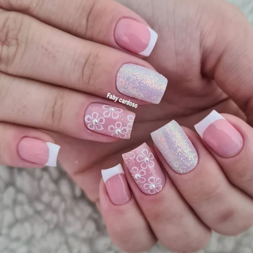 Francesinha Invertida Rosa Pink com Contorno Branco - ideia