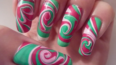 Com Efeito Mármore Colorido - detalhe