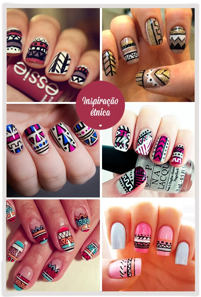Estilo Étnico: Desenhos Tribais e Cores Terrosas - ideia