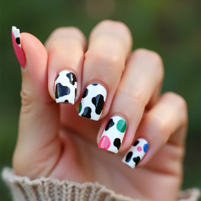 Vaquinha Psicodélica: Cores Vibrantes e Estilo Único - ideia