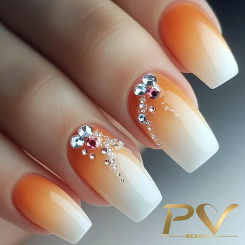 Degradê com Pedrarias: Um Glamour Extra - ideia