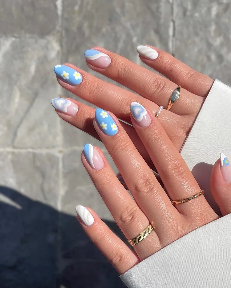 Filha Única com Renda Azul Bebê: Detalhe Romântico e Texturizado - inspiração