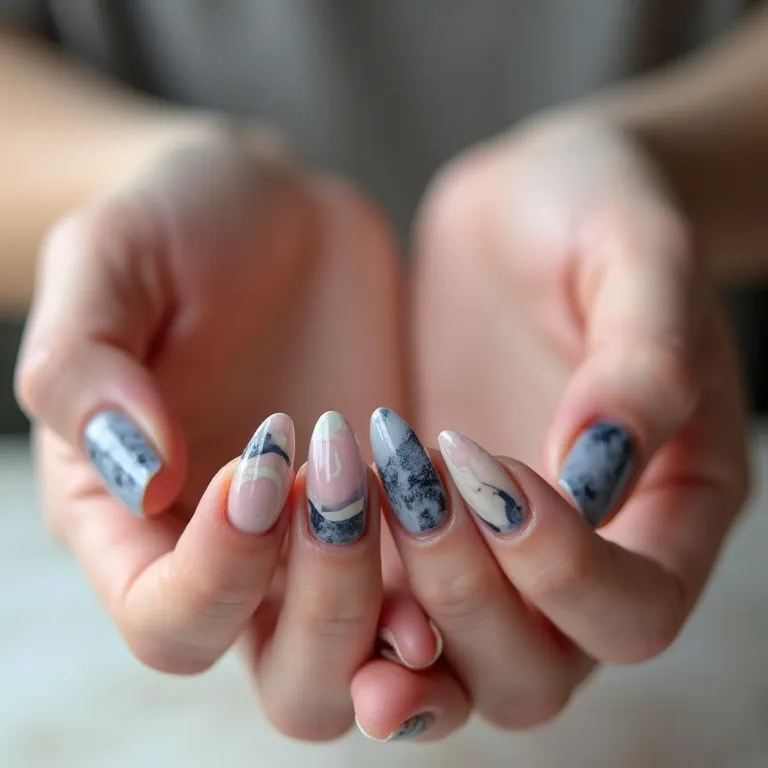 Com Efeito Mármore Colorido - ideia