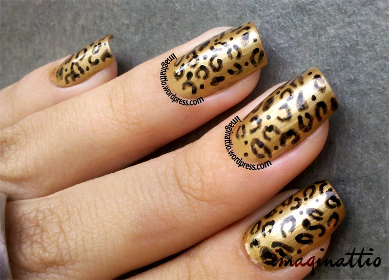 Animal Print Glam: Oncinha com Dourado para um Toque Selvagem - detalhe
