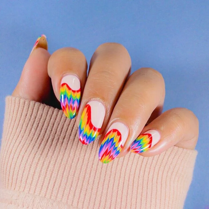 Estilo Tie-Dye Psicodélico - detalhe