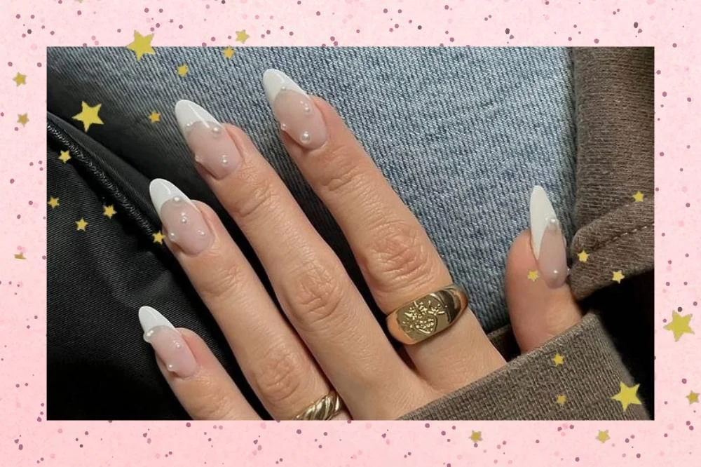 Francesinha com Aplicação de Pérolas Delicadas - inspiração