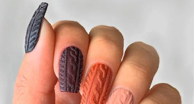 Nail Art Texturizada: Sensação Tátil e Visual nas Suas Unhas - ideia