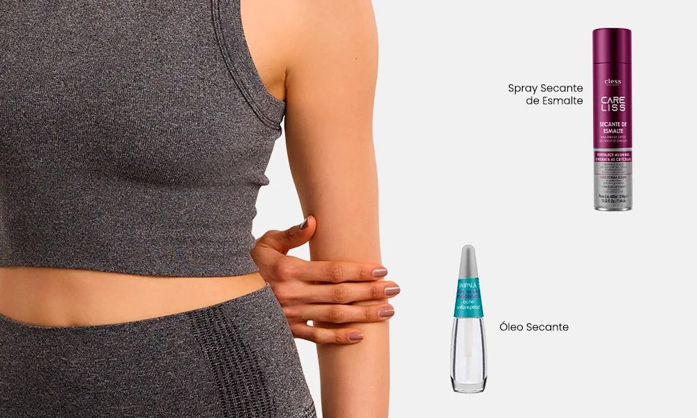 Usando Top Coat com Glitter - inspiração