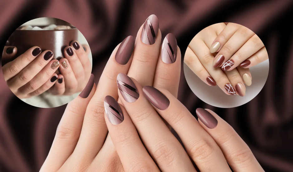 Tons Terrosos Aconchegantes: Unhas Inspiradas na Natureza - inspiração