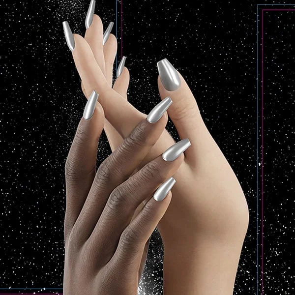 Efeito Holográfico Sobre o Branco: Um Toque Futurista e Super Moderno - detalhe