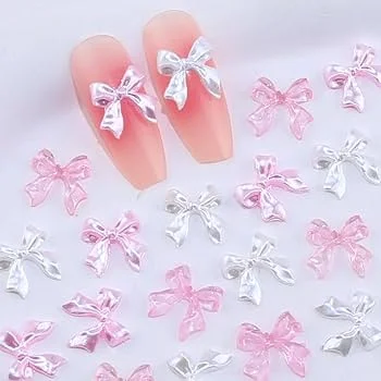 Unha Decorada de Paty com Laços 3D - ideia