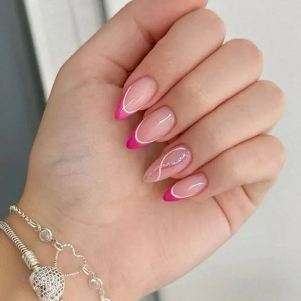 Francesinha Invertida com Glitter Rosê: Um Toque Moderno e Romântico - ideia