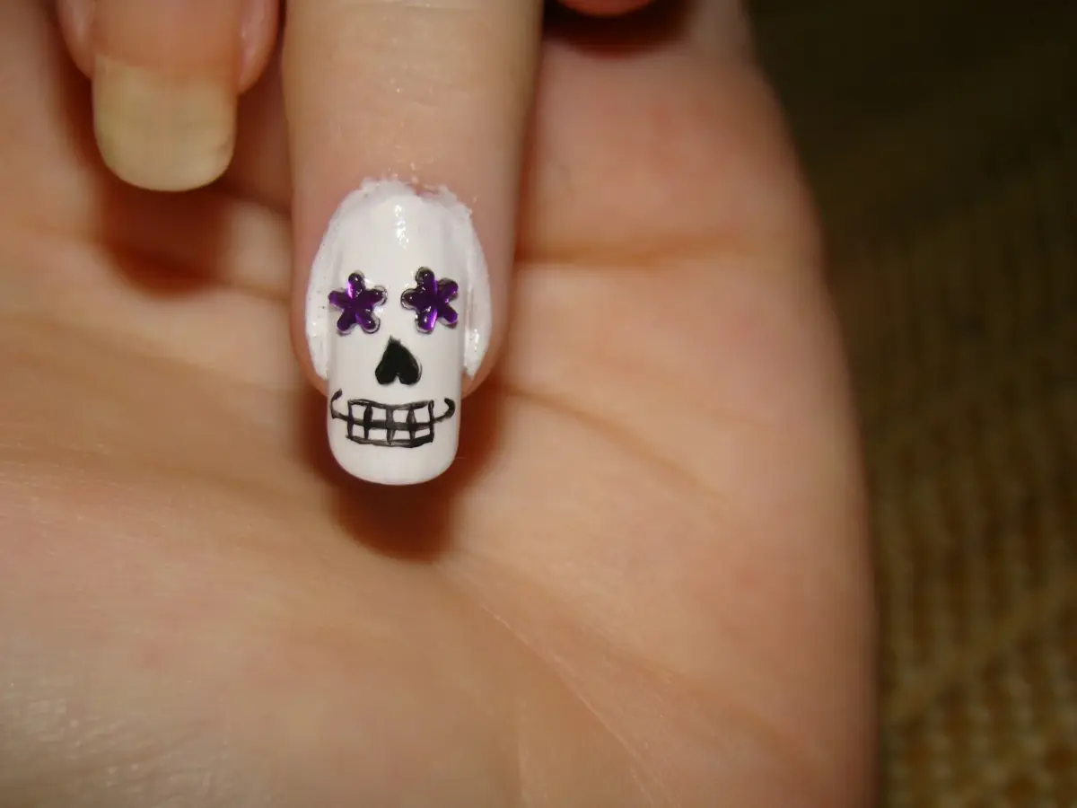 Calaveras Vibrantes: A Alegria do México nas Suas Unhas - ideia