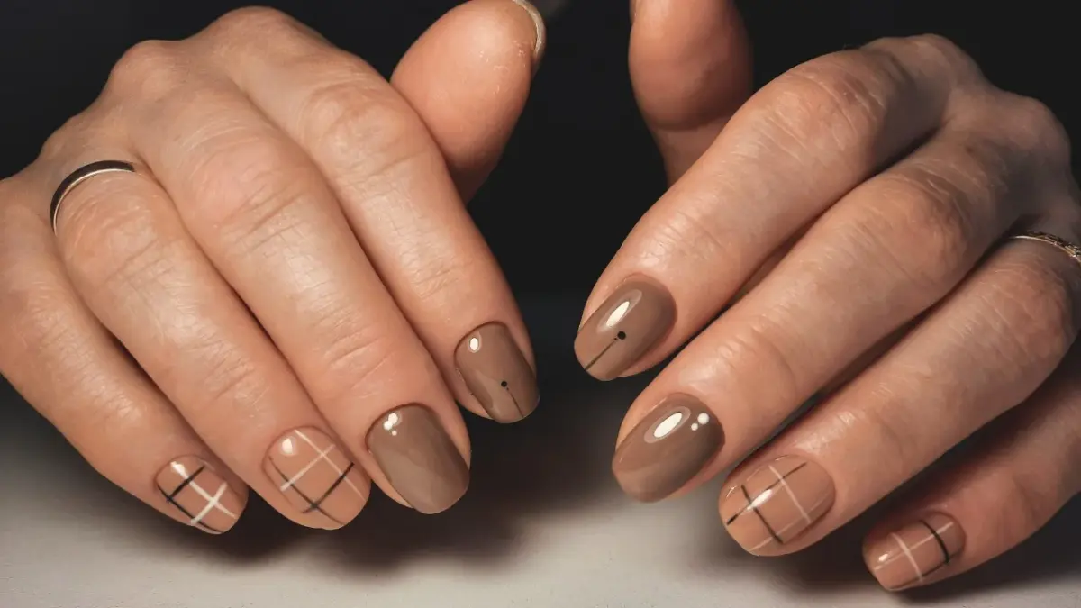 Tons Terrosos Aconchegantes: Unhas Inspiradas na Natureza - ideia