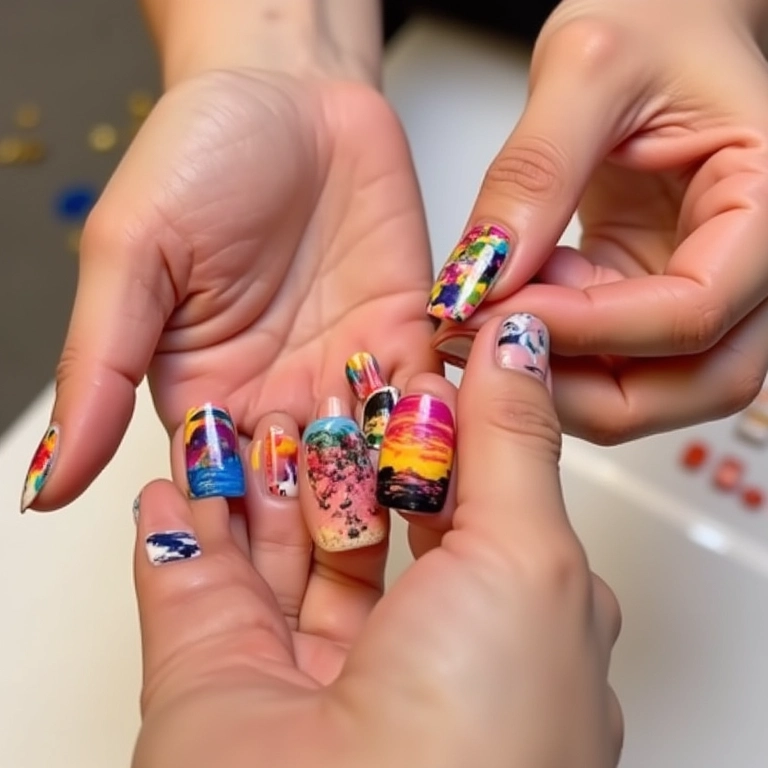 Pôr do Sol com Adesivos Temáticos - inspiração