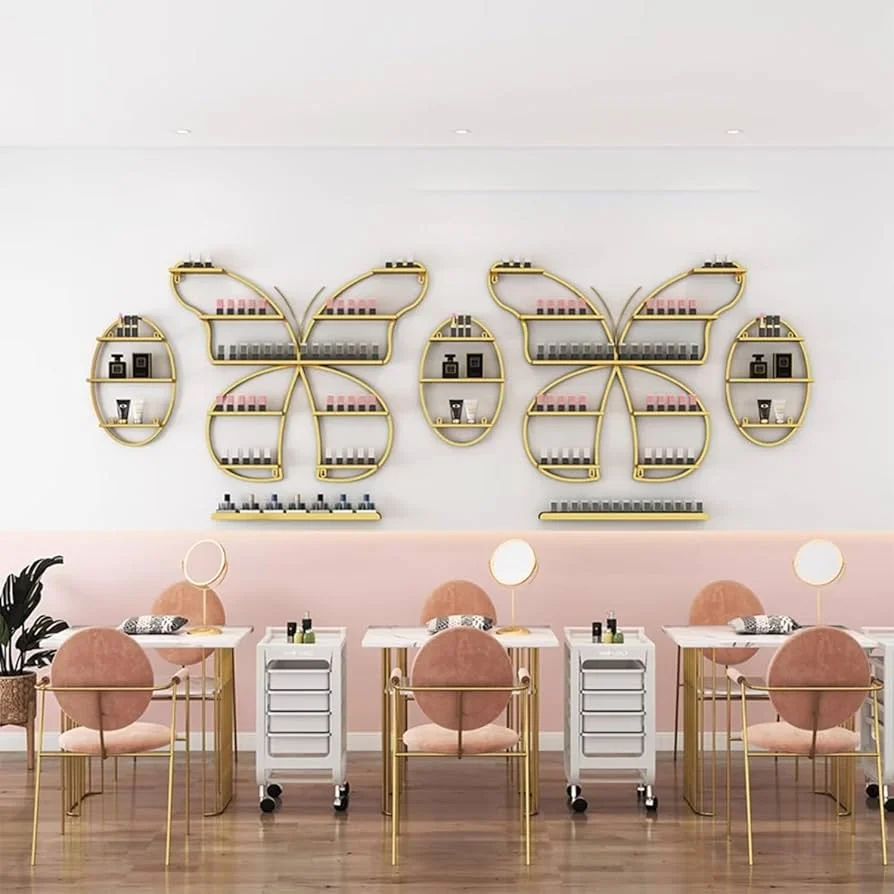 Porta-Esmalte Glamouroso com Detalhes Dourados - inspiração