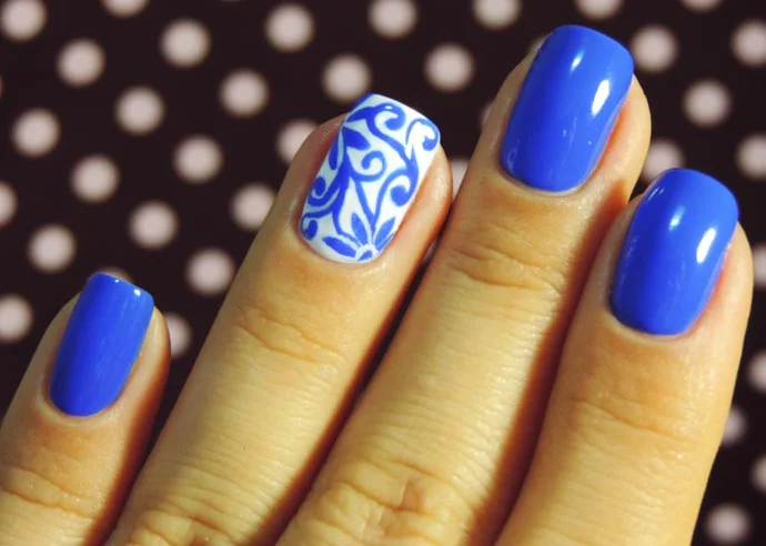 Nail Art Geométrica Moderna: Linhas e Formas que Impressionam - ideia