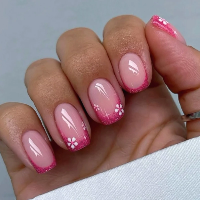 Estilo Ladylike: Rosinha Pastel com Margaridas Brancas Minimalistas - ideia