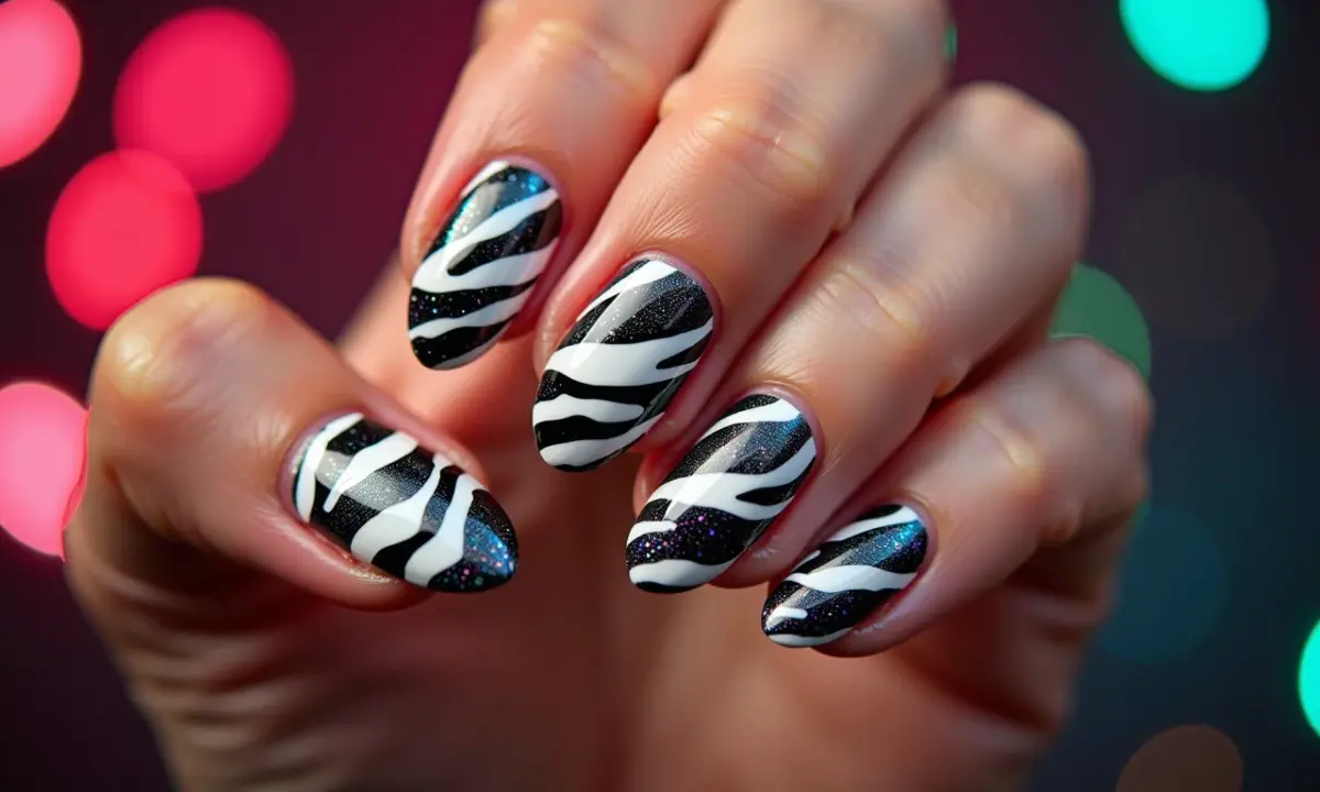 Filha Única com Zebra e Aplicações de Glitter: Destaque Sutil e Sofisticado - ideia