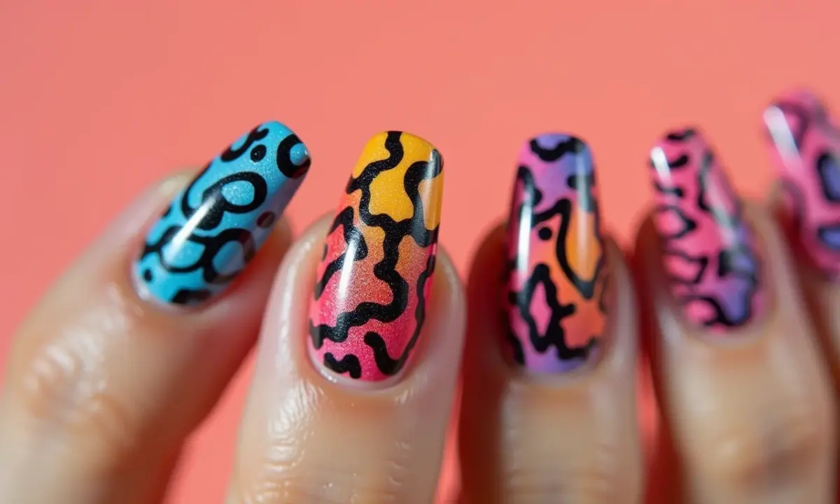 Leopardo Moderno: Cores Vibrantes e Neon - inspiração