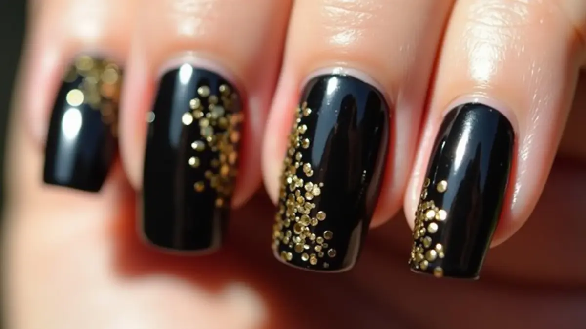 Preto e Dourado: Contraste Poderoso - detalhe