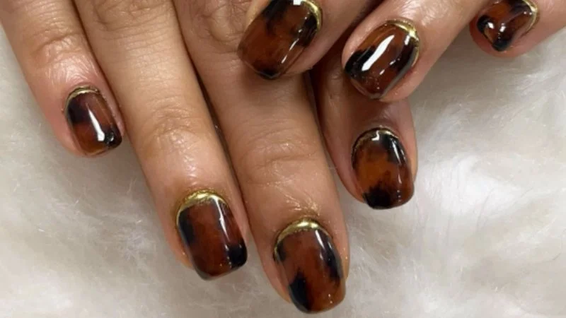 Estampa de Casca de Tartaruga em Tons Terrosos - ideia